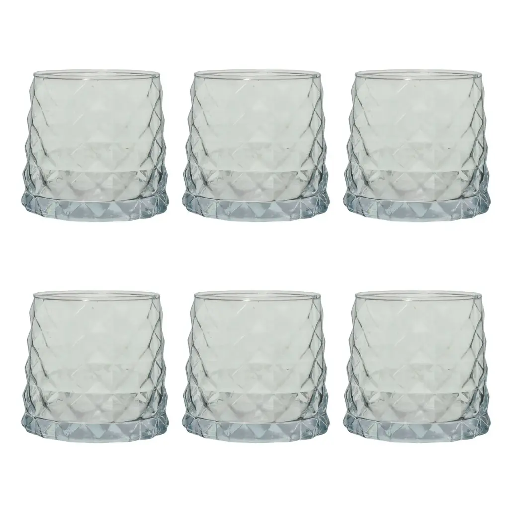 VASOS P/WHISKY SETX6PZ. REF:ES27236 9X8.5CM 370ML