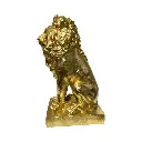 LEON DORADO POLIRESINA 9X11X20CM