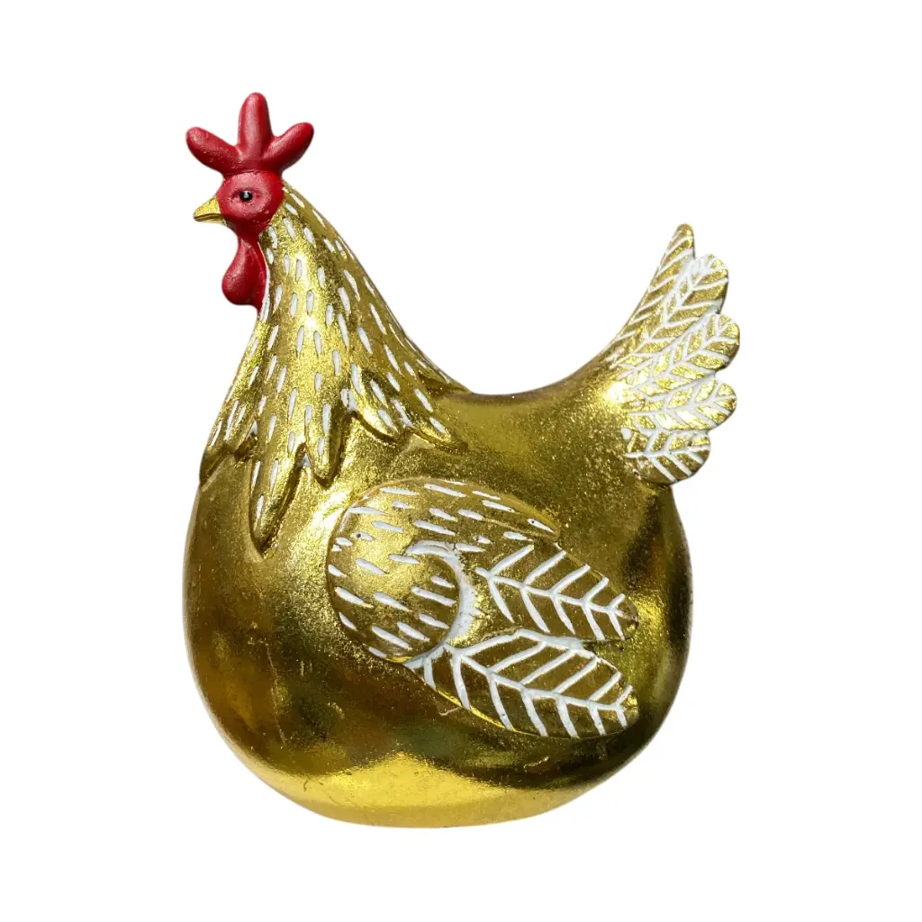 GALLINA POLIRESINA 12X9X16CM