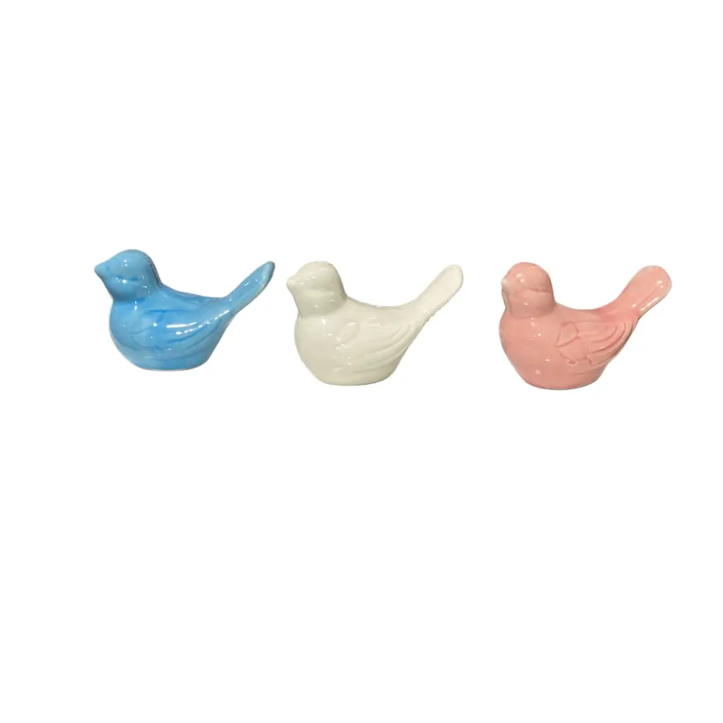 PAJARITOS PORCELANA COLOR SURTIDO 7.5X4X5CM