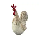 ADORNO RESINA GALLO 20X9X22CM 