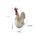 ADORNO RESINA GALLO 20X9X22CM 