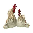 FAMILIA GALLINA POLIRESINA 18X13X16.5CM