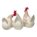 GALLINAS POLIRESINA 24X11X16CM