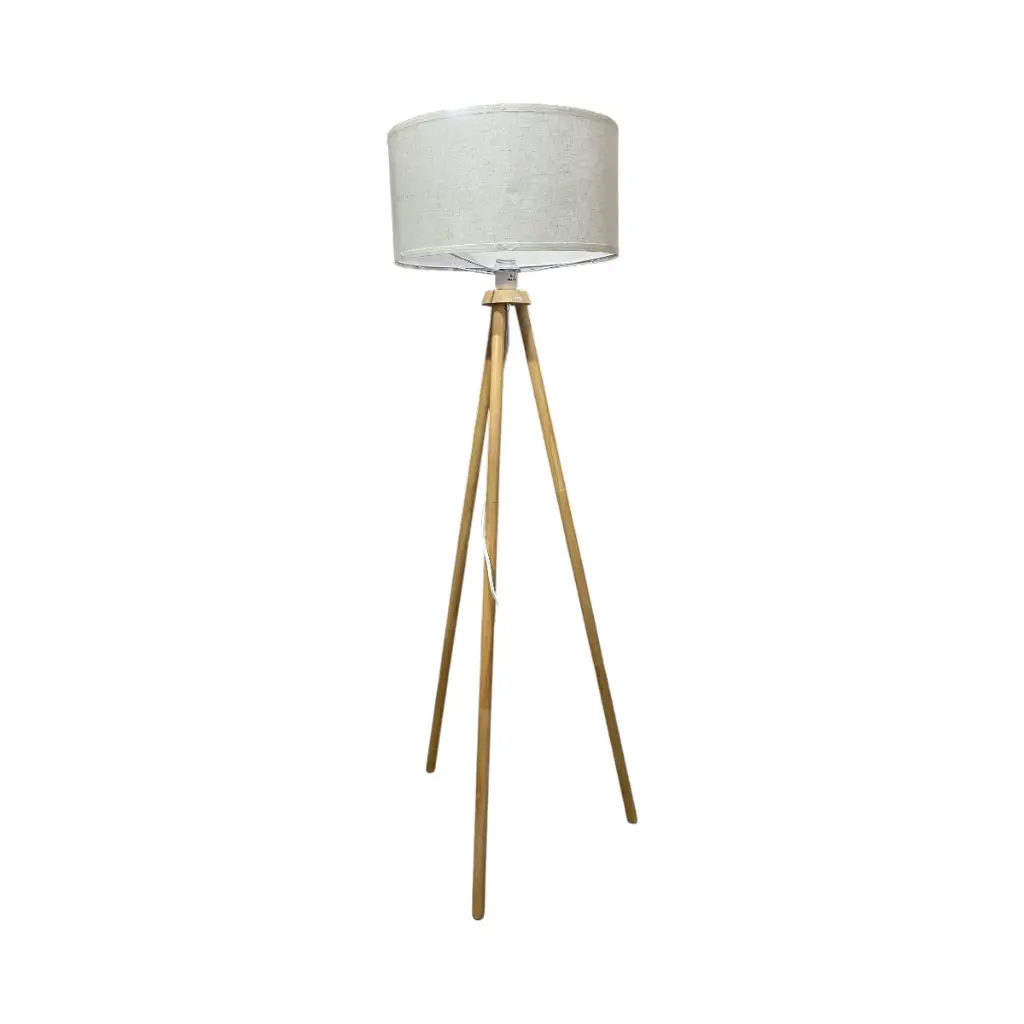 LAMPARA DE PISO C/PANTALLA TELA REF:LT-MF1002 Ø45CM X 148CM