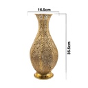 FLORERO METALICO DORADO REF:ES28806/82027 20X41CM
