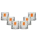 VASO WHISKY DE VIDRIO GIRATORIO SETX6PZ. REF:P100706A/6CB/TKB512D 177.4ML