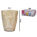 VASO VIDRIO SETX6PZ. REF:SAN5756 8X10CM 250ML