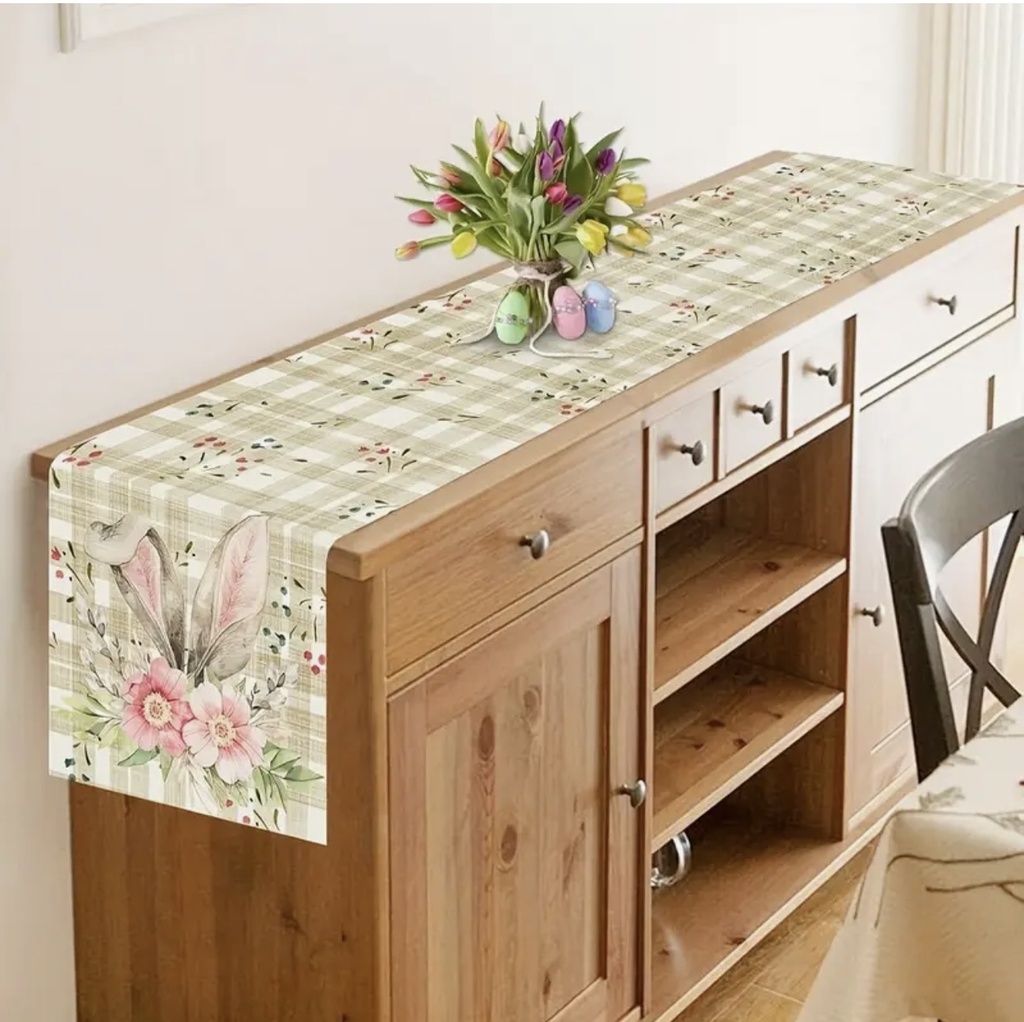 CAMINO DE MESA OREJAS CONEJO 33X275CM