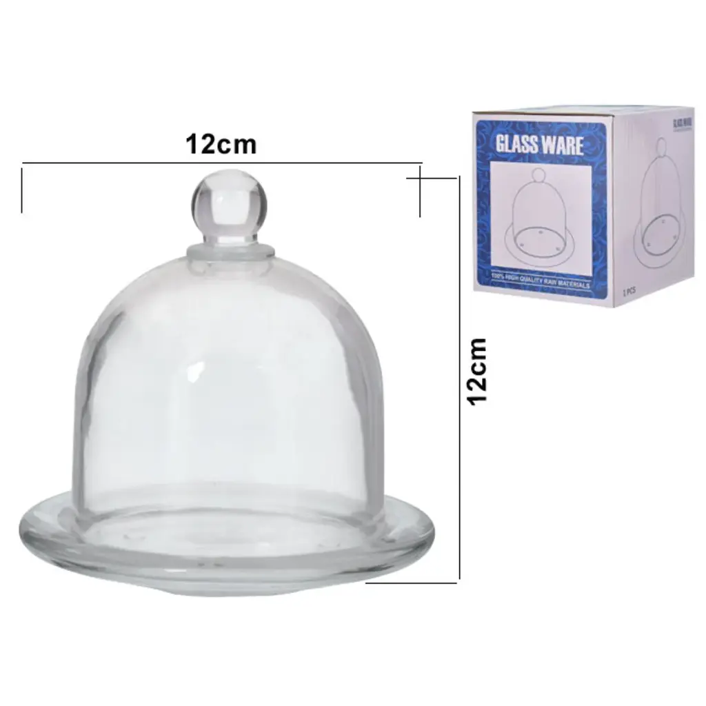 CUPULA VIDRIO REF:ES27788 12X12CM