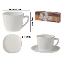 TAZA C/PLATO SETX6PZ. OPAL REF:FCB190/FCB210 190CC CUADRADAS 