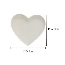 PLATO TENDIDO CORAZON DE PORCELANA REF:55-51 19.5X18.5CM