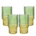 JARRA C/VASO VIDRIO SETX5PZ. REF:SAN5630 16X23CM Y 7X12CM