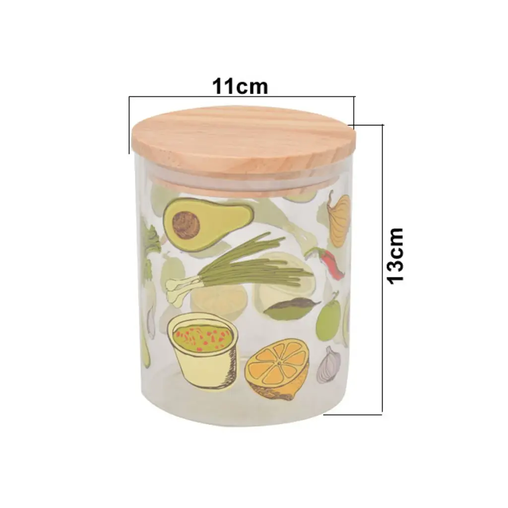 FRASCO DE VIDRIO BOROSILICATO C/TAPA PINO REF:KH00099-1 1.4LT. 10X22CM