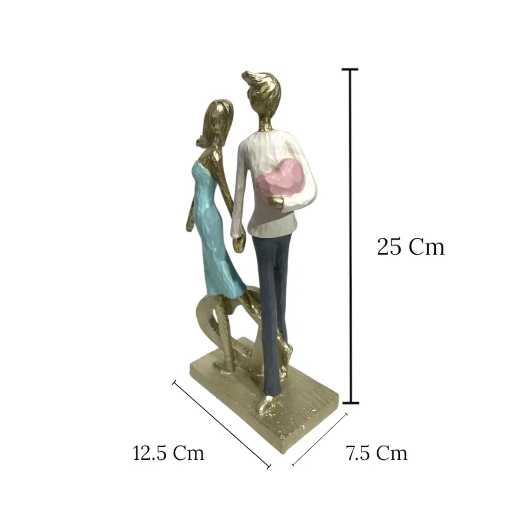 FIGURA DECOR AMOR, POLIRESINA REF:ES28715 12.5X7.5X25CM