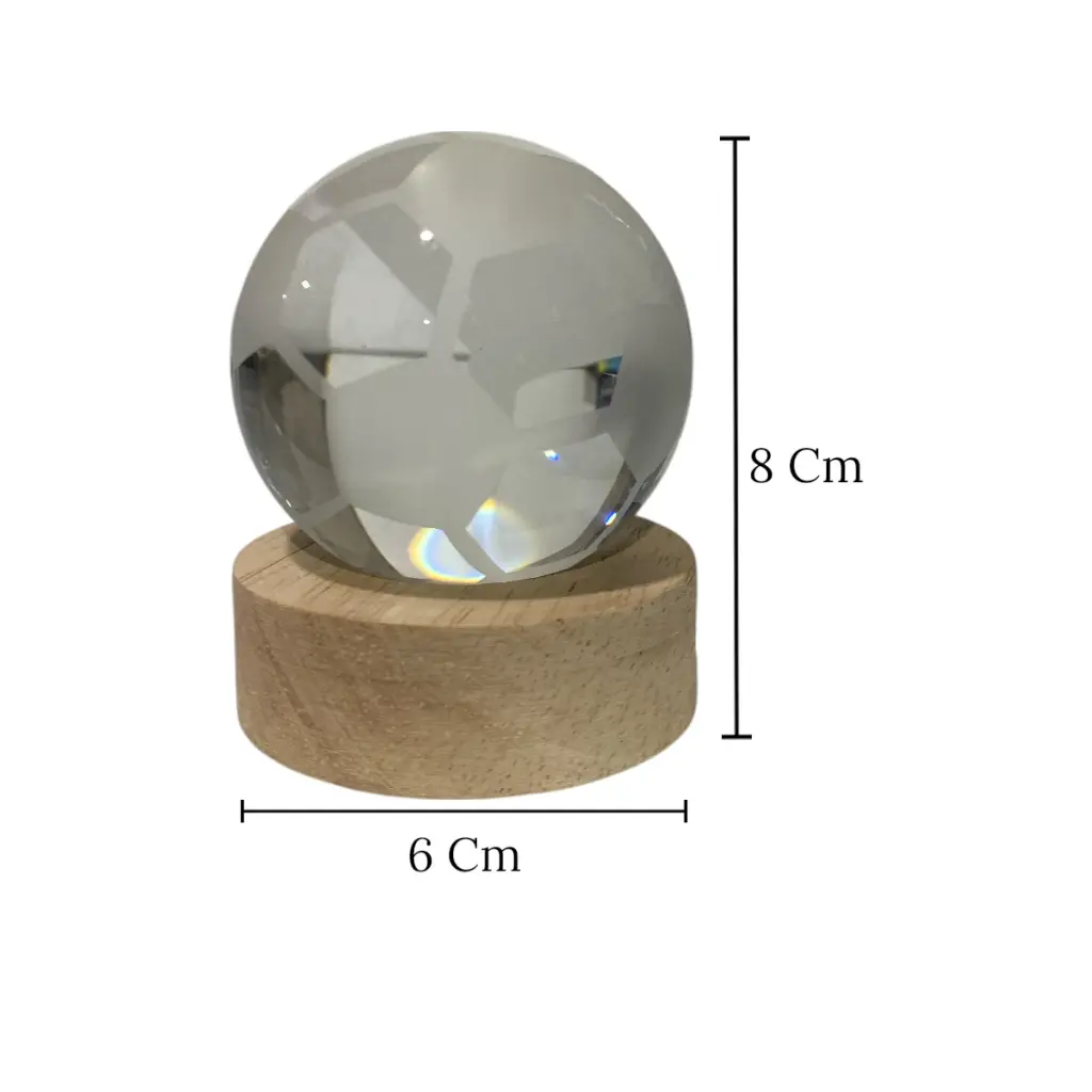 LAMPARA BALON B/MADERA C/USB REF:HM1664 6CM