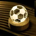 LAMPARA BALON B/MADERA C/USB REF:HM1664 6CM