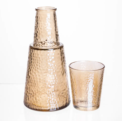 JARRA C/VASO VIDRIO REF:ES27231 23X10.5CM 0.8LT