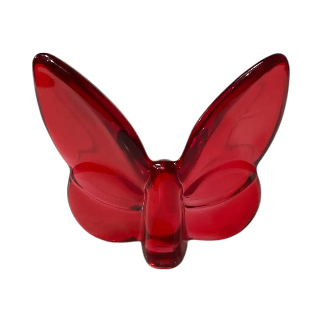 MARIPOSA DE CRISTAL ROJO REF:ES28436 8X8X3.6CM 