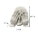 ROSTRO VIRTUDES POLIRESINA 17X8X18CM