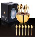 SETX6 CUCHARITAS HUEVO GOLD 