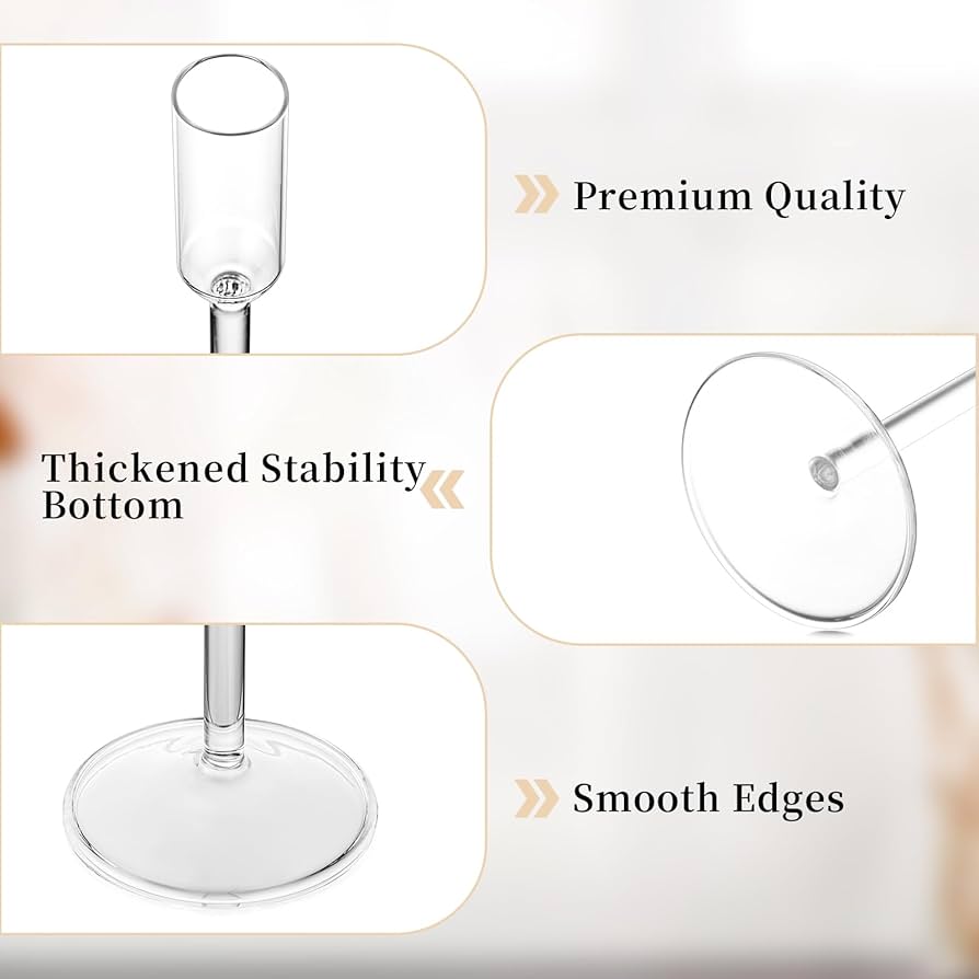 CANDELABRO DE VIDRIO SETX3PZ. REF:ES27936 17CM, 21CM, 29CM