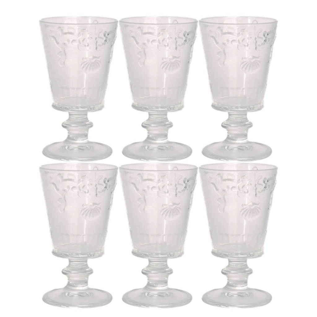SET DE 6 COPAS DE VIDRIO REF:P100211/6CB 11OZ. 325ML