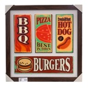 CUADRO MADERA PARA BAR 43X43CM