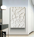 CUADRO TEX. MARIPOSAS MARCO FILO DORADO 70X110CM 