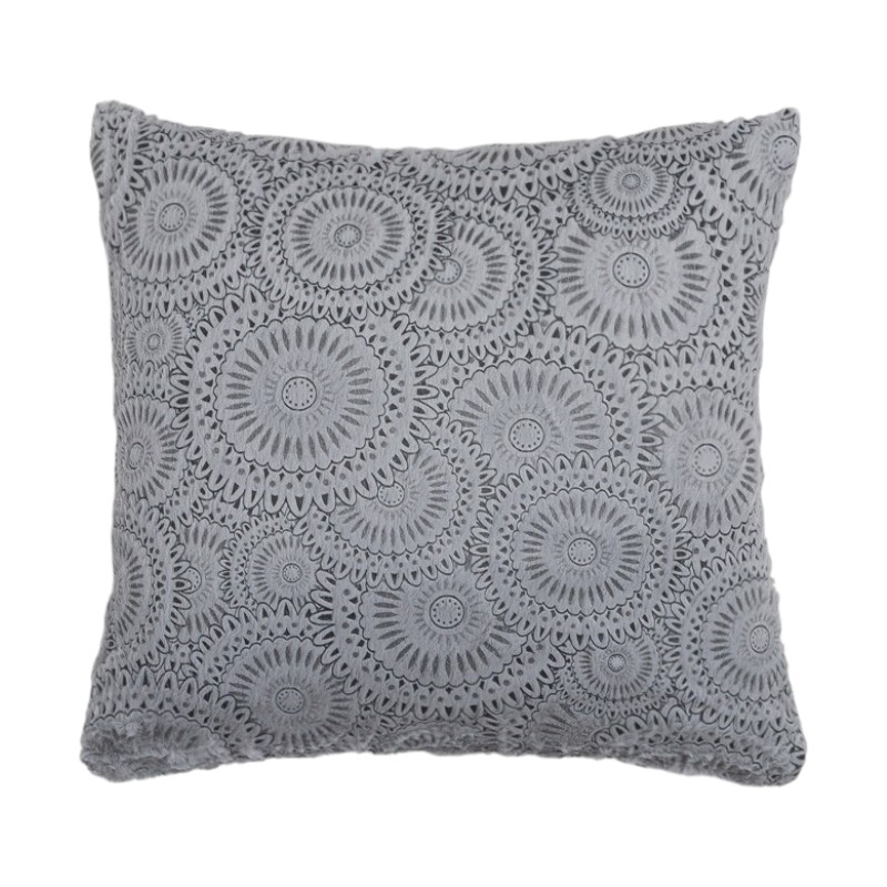 COJIN FELPA CIRCULOS BORDADOS HOME LIFE 40X40CM