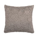 COJIN FELPA CIRCULOS BORDADOS HOME LIFE 40X40CM