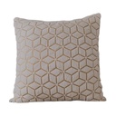 COJIN FELPA ROMBO DORADO 45X45CM