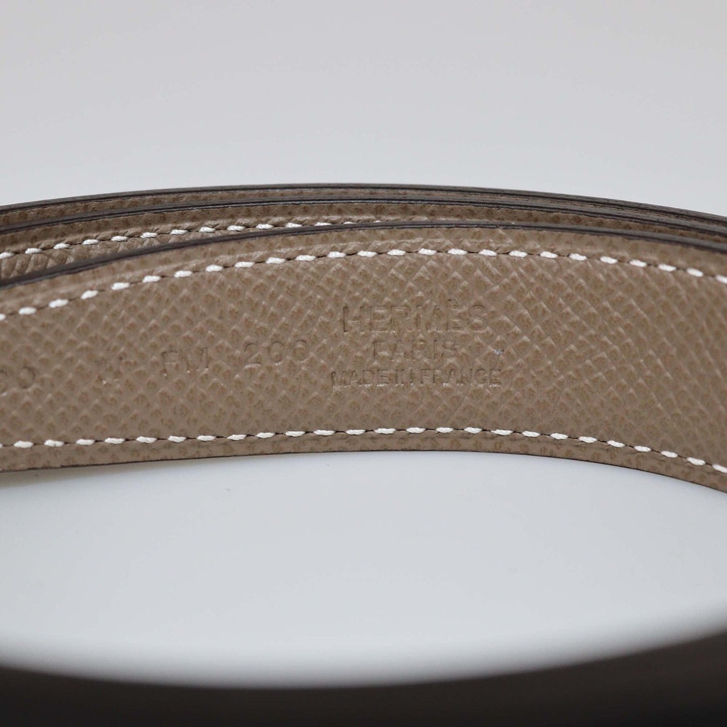 CINTURON HERMES BLACK/ETOUPE CONSTANCE REVERSIBLE BELT