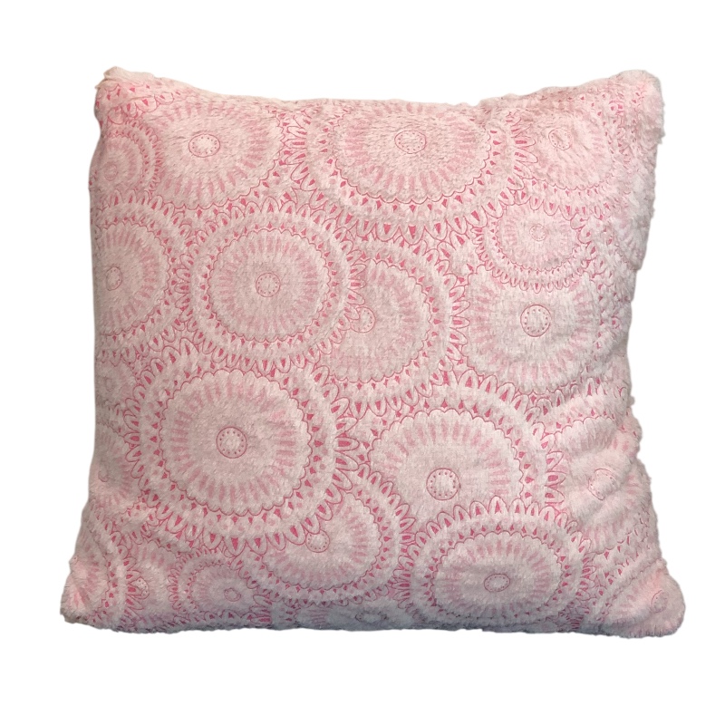 COJIN FELPA CIRCULOS BORDADOS HOME LIFE 40X40CM