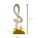 FIGURA DECORATIVA CLAVE DE SOL MUSICAL 16X11X40CM