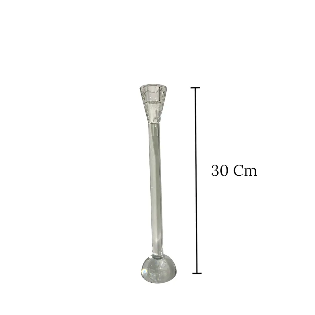 CANDELABRO DE CRISTAL 4.5X30CM