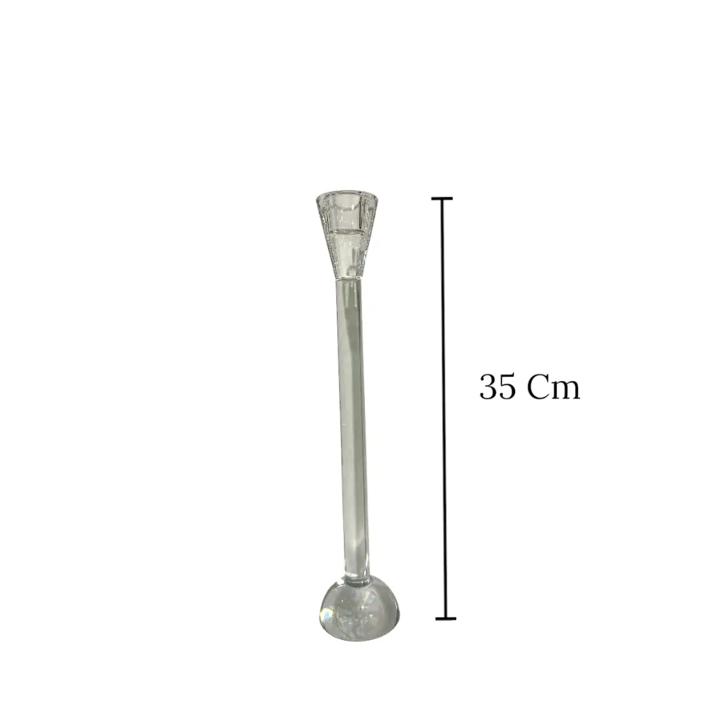 CANDELABRO DE CRISTAL 4.5X30CM