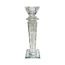 CANDELABRO DE CRISTAL 4.5X30CM
