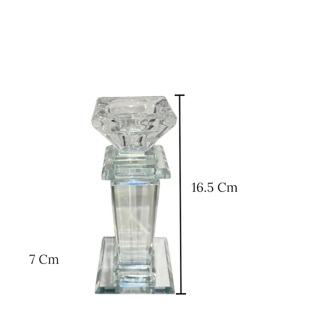 CANDELABRO DE CRISTAL 4.5X30CM