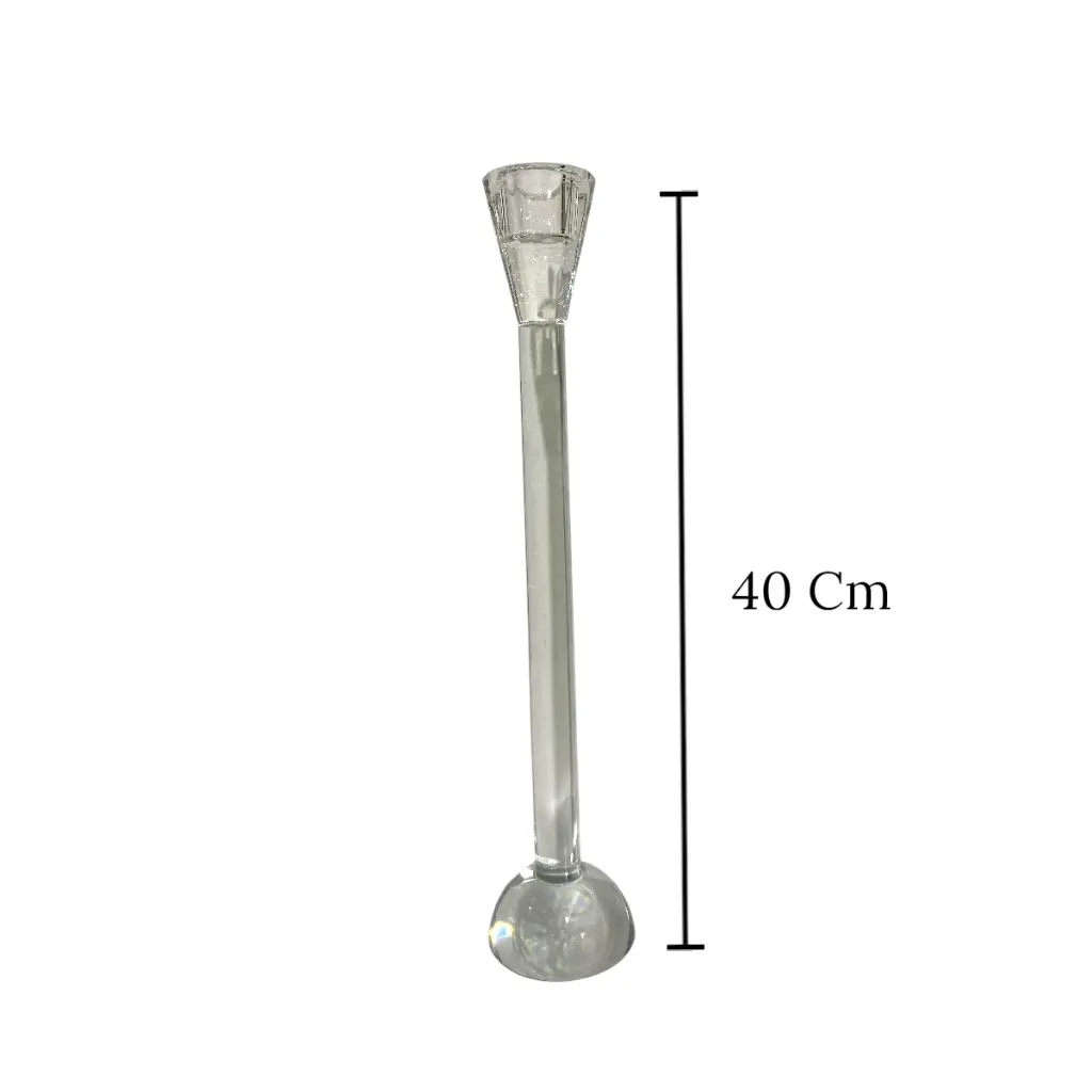 CANDELABRO DE CRISTAL 4.5X30CM