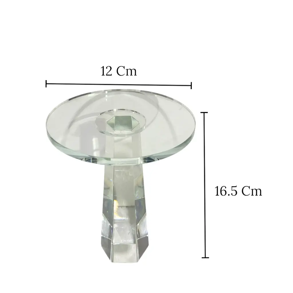 CANDELABRO DE CRISTAL 12X14.5CM