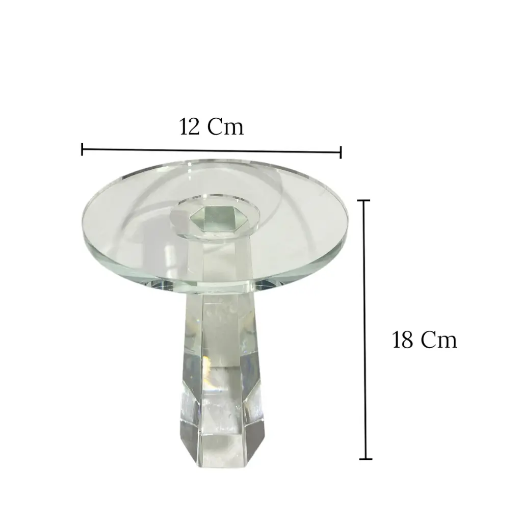 CANDELABRO DE CRISTAL 12X14.5CM