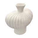 JARRON ESTIRADO CERAMICA ARTE MODERNO 17X11X16CM