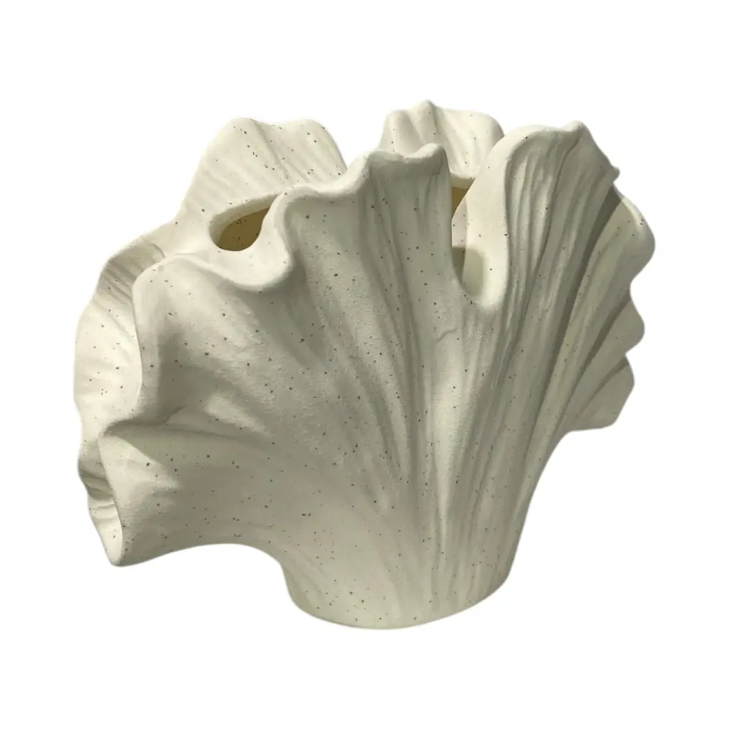 JARRON ESTIRADO CERAMICA ARTE MODERNO 17X11X16CM
