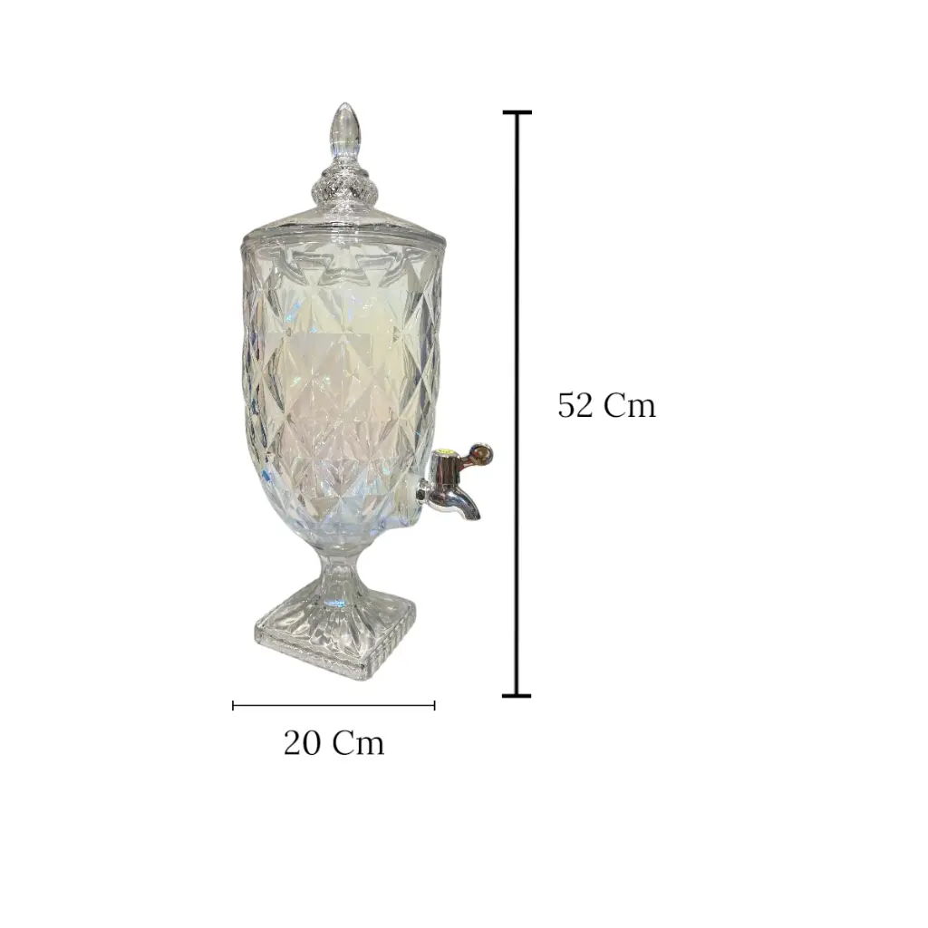 DISPENSADOR DE VIDRIO 5L. 20X52CM