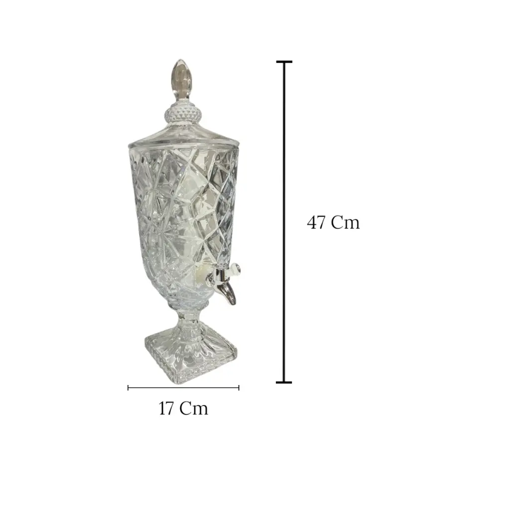 DISPENSADOR DE VIDRIO 5L. 20X52CM