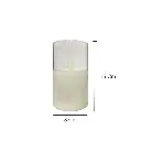 VELA LED CON CANDELABRO, A PILAS 3A"X3. 8X15CM