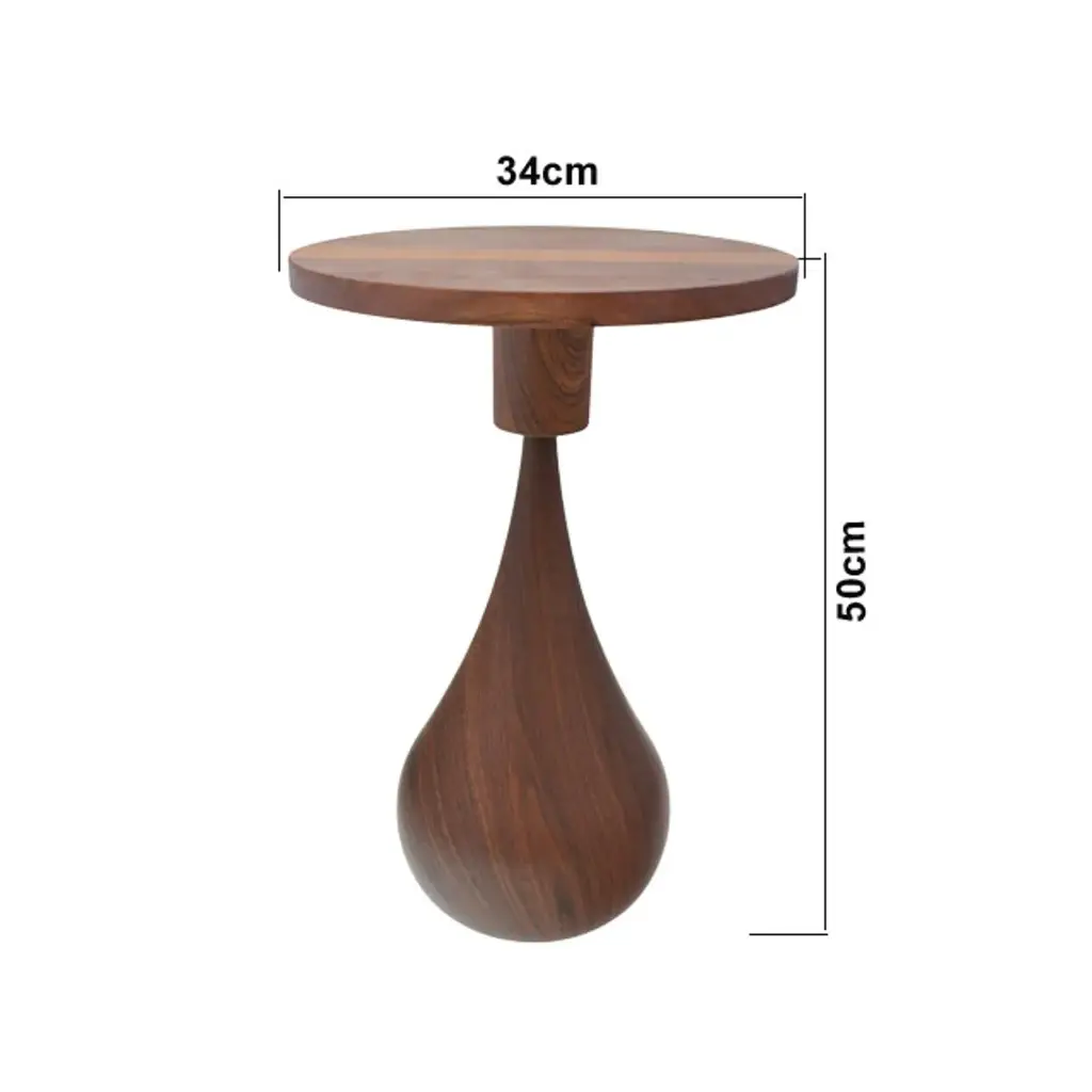 MESA DE CENTRO MADERA/BASE METALICA REF:ES28276 34X49CM