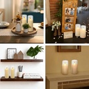 VELA LED CON CANDELABRO, ACRILICA 5X15CM 
