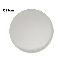 PLATO CERAMICA BLANCO 21CM